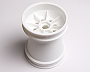 3 1/4 inch white wheel rim